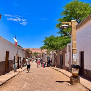 hlavní ulice San Pedro de Atacama