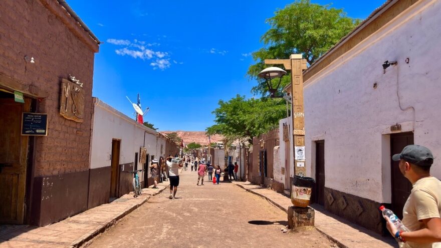 hlavní ulice San Pedro de Atacama