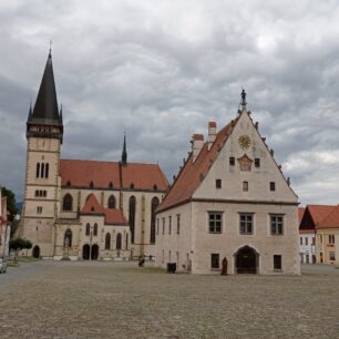 Středověké domy na náměstí ve starobylém Bardejově