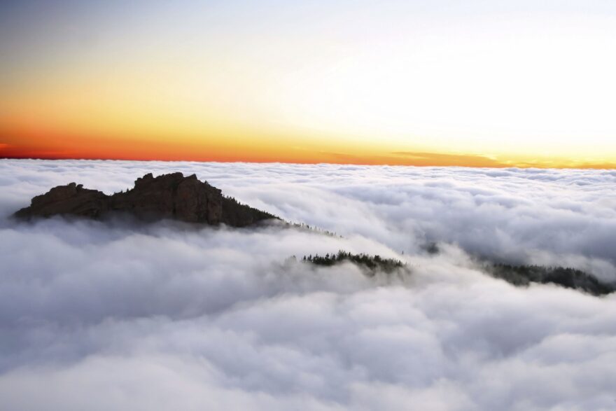 Takzvané moře mraků, Kanárské ostrovy. Foto: iStock