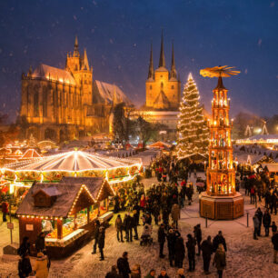 Erfurt: Vánoční trh © Stadtverwaltung Erfurt/Matthias F. Schmidt