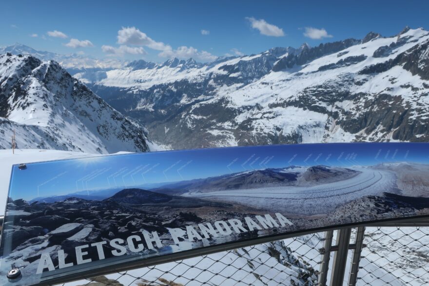 Aletsch arena – panoramatické trasy nad nejdelším ledovcem Alp