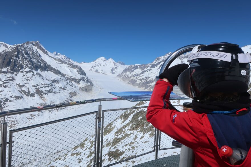 Aletsch arena – panoramatické trasy nad nejdelším ledovcem Alp