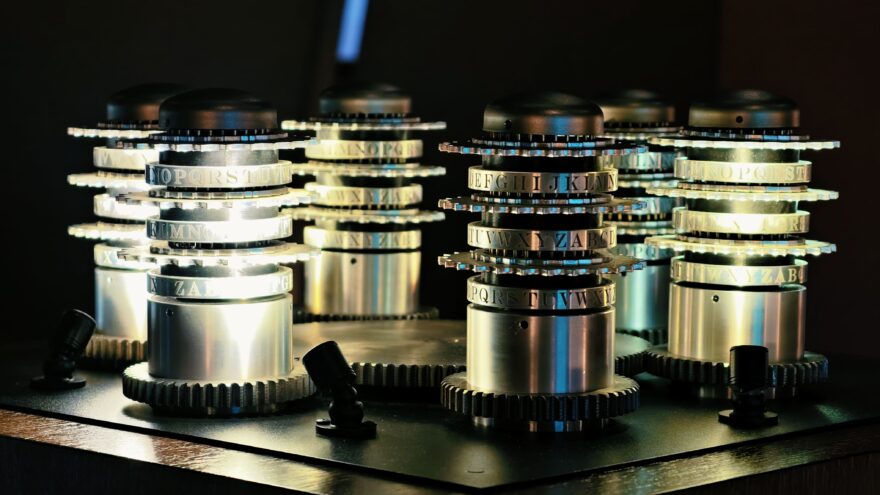 Přístroj Enigma v Centru šifer Enigma