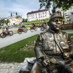 Přemyšl - pomník Švejka. Foto: POT