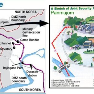 Mapka DMZ. Zdroj: albytravel