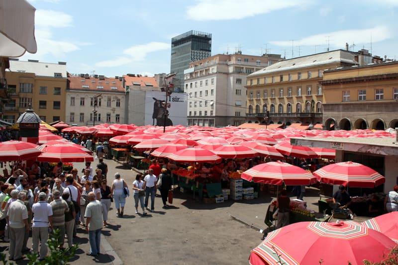 Dolac – největší záhřebské tržiště