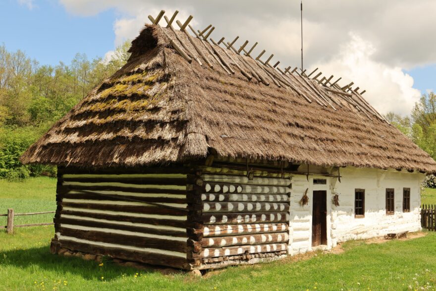 Sanok, skanzen, karpatská vesnička