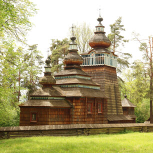 Sanok, skanzen, karpatská vesnička