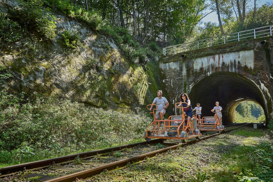 Bieszczadzkie Drezyny Rowerowe. Foto: Krystian Kłysewicz, Zdroj: Podkarpackie.travel