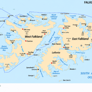 Mapa Falkland