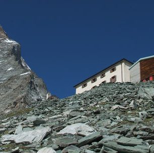 Hörnlihütte, základna pro výstup na Matterhorn