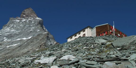 Hörnlihütte, základna pro výstup na Matterhorn