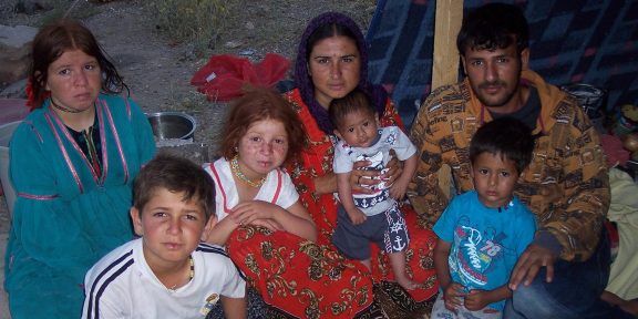 Setkání s uprchlíky na kraji města Aksaray