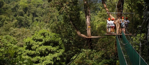 Outdoorové aktivity na Kostarice: Potápění, surfing, rafting či lanovky mezi korunami stromů