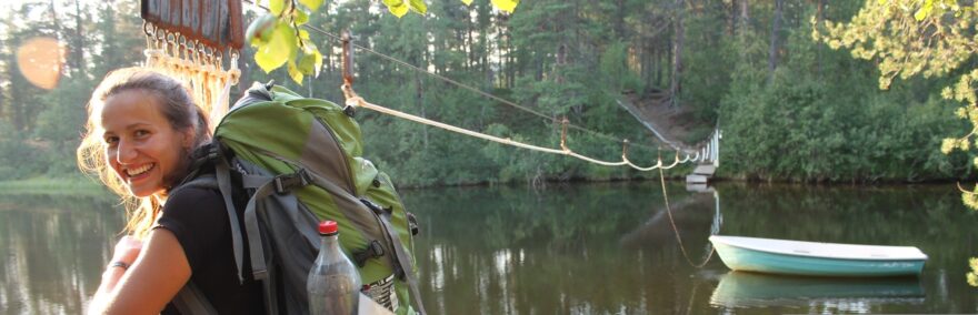 Průzračné vodopády v největším národním parku Finska