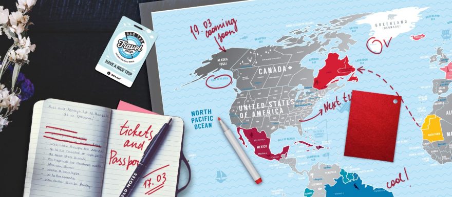 SOUTĚŽ: Vyhrajte jednu ze tří designových stíracích map od Travelmap.cz UKONČENO