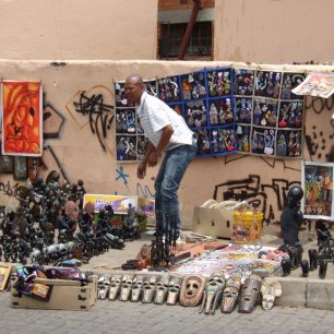 prodejce suvenyru Soweto