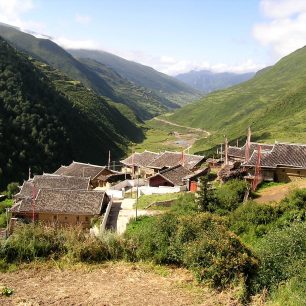 Songpan - tibetská vesnička cestou k Ice Mountain