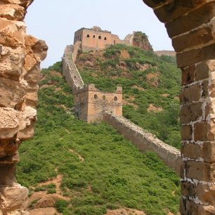 Čínská zeď mezi Simatai a Jinshaling