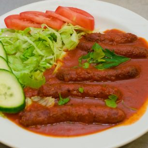 Merguez (grilované jehněčí klobásky)