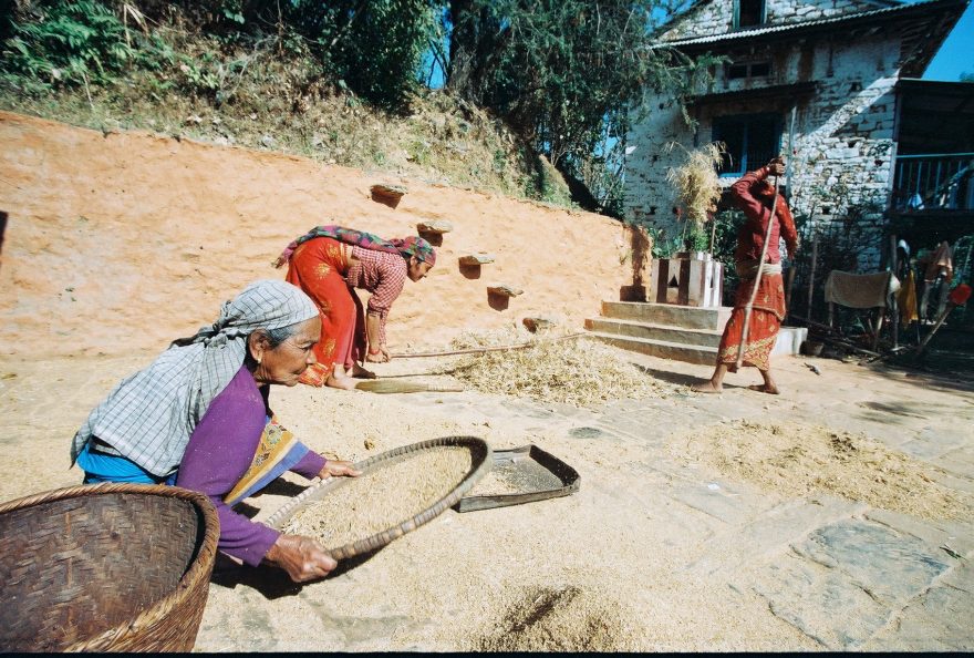 práce na vesnici, Nepál