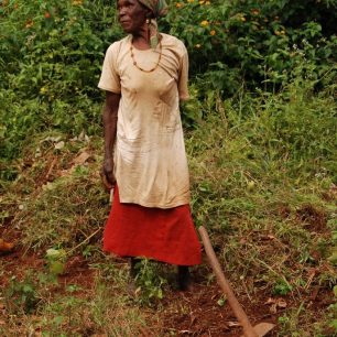 Farmářka z Bamenda Highlands, Kamerun