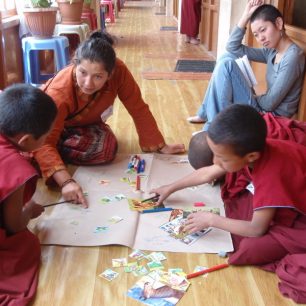 Při výuce, Ladakh, Indie