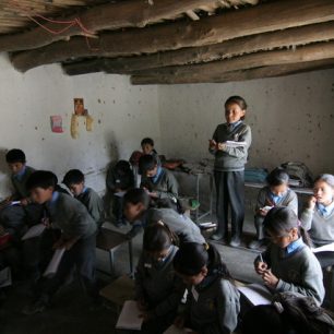 Ve třídě, Ladakh, Indie