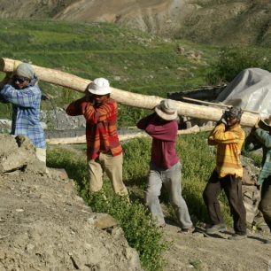 Výstavba školy, Ladakh, Indie