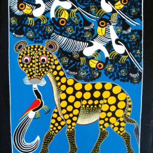 Tingatinga - leopard Chiwaya