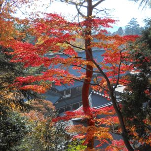 Podzim na hoře Takao