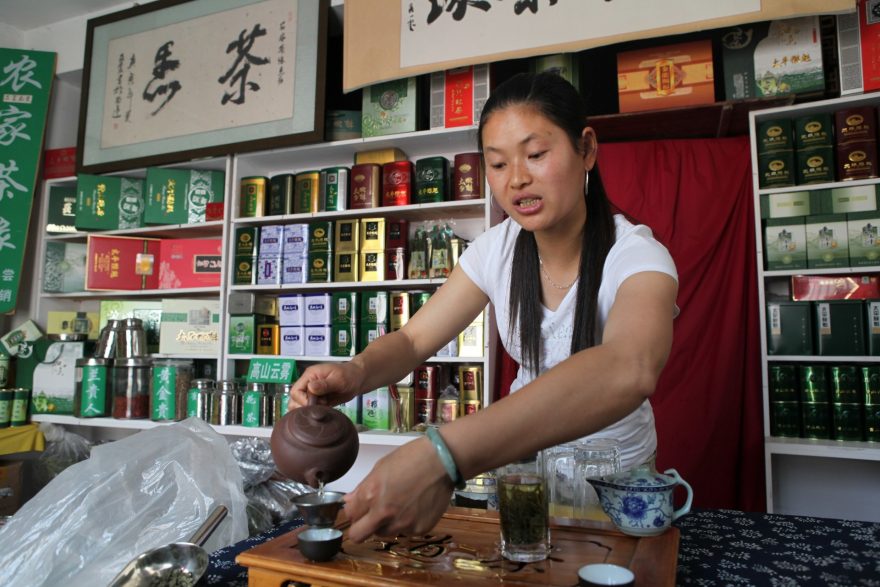 ochutnávka čaje, Čína