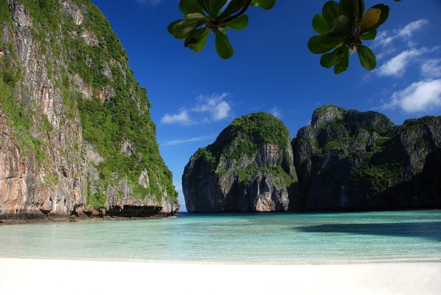 Tropické ostrovy v andamanském moři