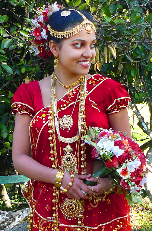 Nevěsta v novém sári