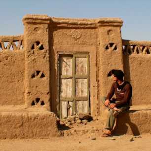 Stavení v nubijske vesnici.