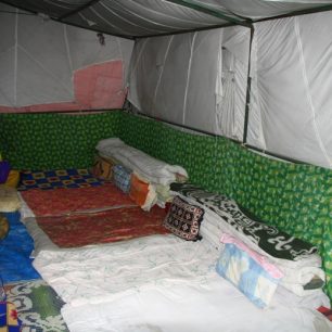 Připravená ložnice našeho hotýlku