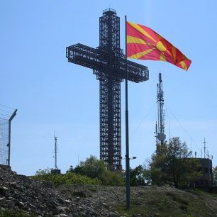 Vodno kříž, Skopje, Makedonie