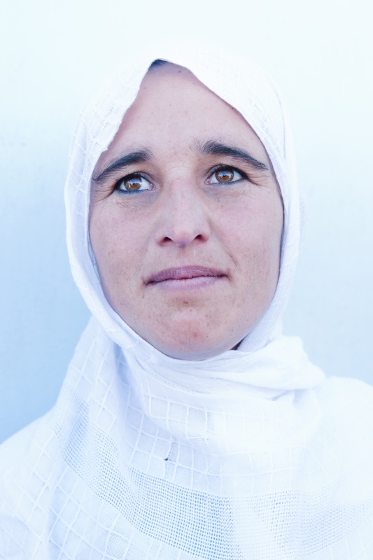 Portrét ženy bez burky, Lógar, Afghánistán