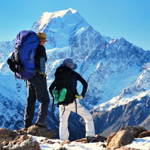 Pohled na masiv Mt. Cook