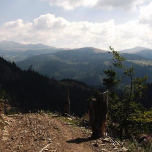 Pohled na jižní část pohoří Rodna