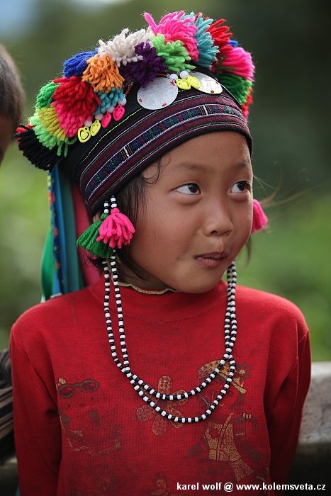 Děvčátko z oblasti Lai Chau, Vietnam