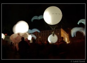 Slavnostní zahájení na náměstí Bellecour, Lyon, Francie