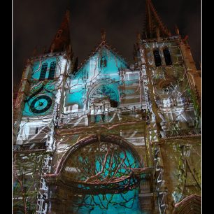 Projekce na katedrálu Sv. Jana Křtitele, Lyon, Francie