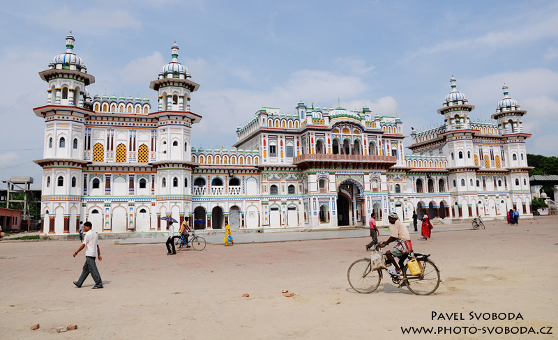Chrám Janaki Mandir, Janakpur, nepál