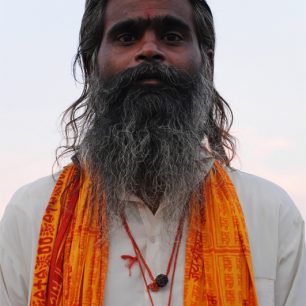 Portrét svatého muže, Janakpur, Nepál