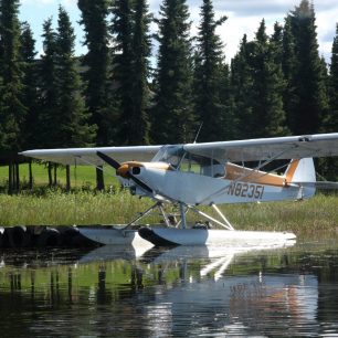 Letadlo na Swan lake route