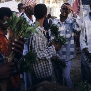 Po několika hodinách žvýkání jsou muži nepoužitelní, Somálsko