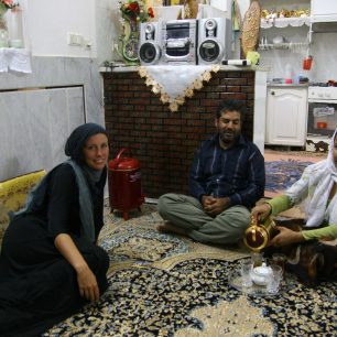 na návštěvě v Íránu