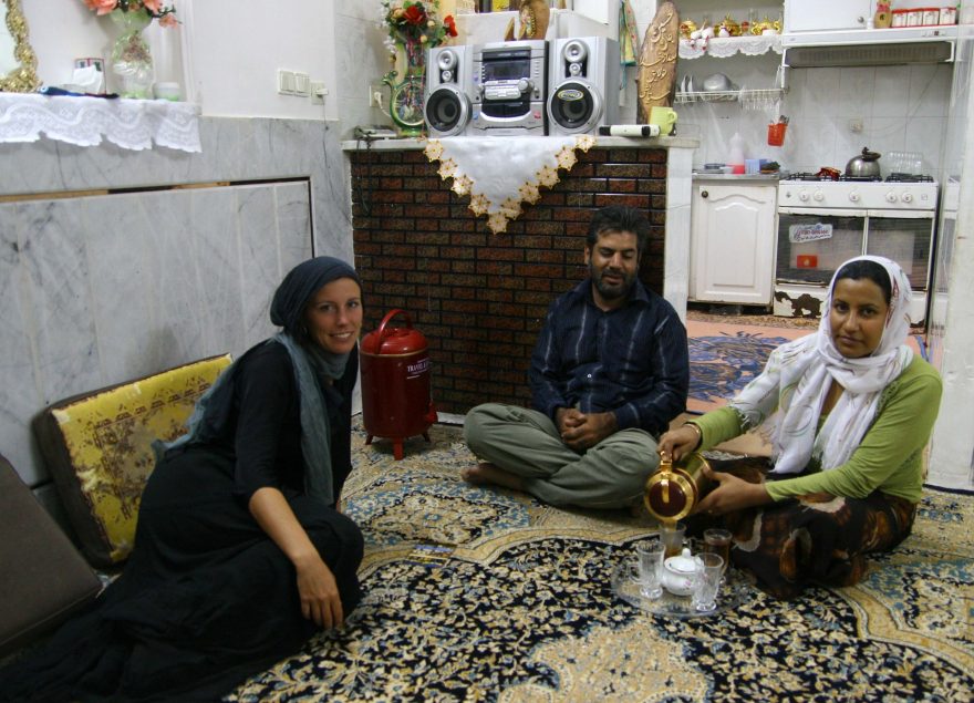 na návštěvě v Íránu